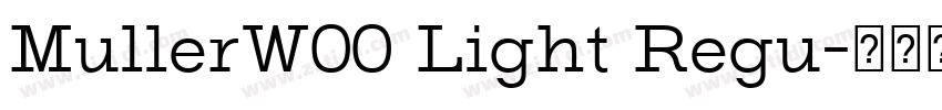 MullerW00 Light Regu字体转换